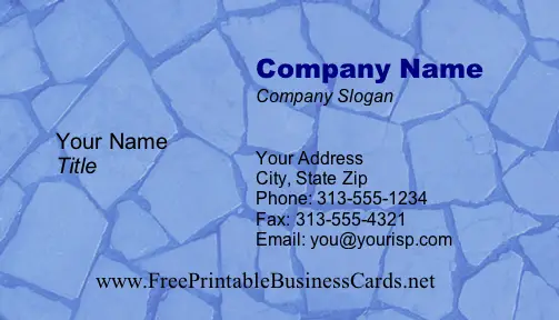 Cracks business card