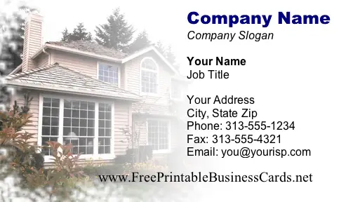 Home business card