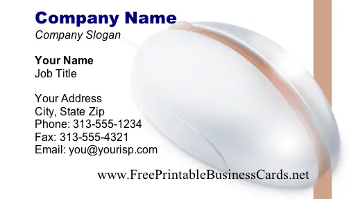 Mouse business card