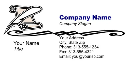 Pen business card