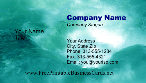 Rapids #3 business card