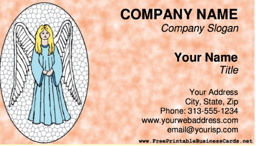 Angel business card