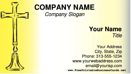 Cross business card