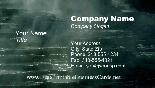 Rocks business card