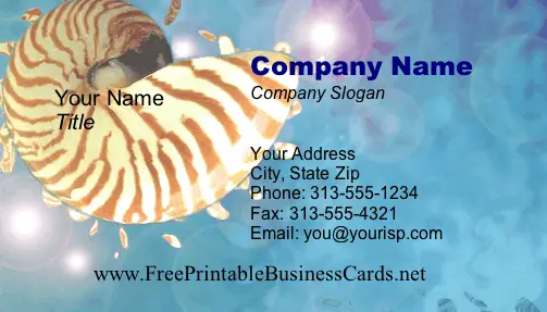 Shell business card