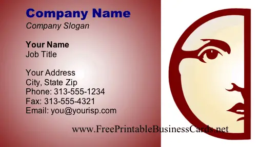 Sun Man business card