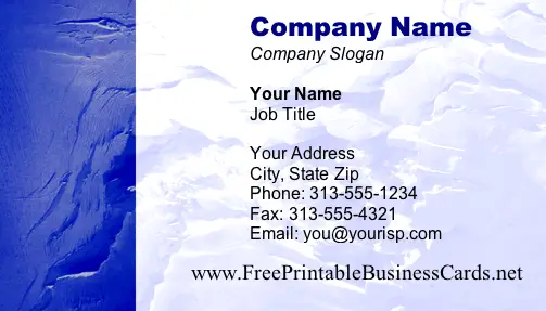 Texture business card