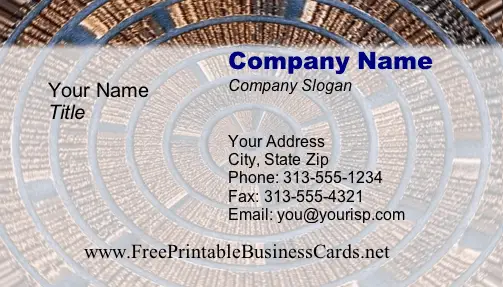 Texture #13 business card