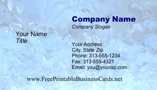 Texture #9a business card