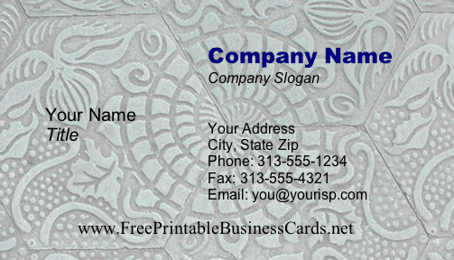 Tiles business card