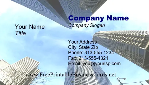 Towers business card
