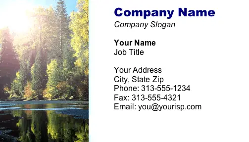 Trees business card