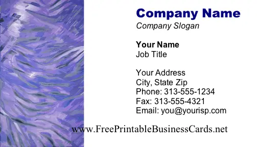 Wind business card