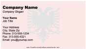Albania business card