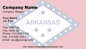 Arkansas Flag business card
