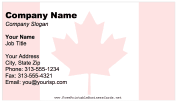 Canada business card