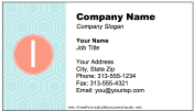 Colorful I Monogram business card