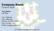 Flag of Connecticut business card