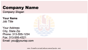 French Polynesia business card