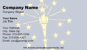 Flag of Indiana business card