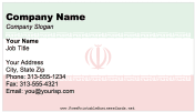 Iran business card