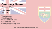 Manitoba Flag business card