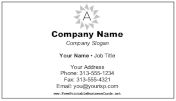 Minimalist Monogram A business card