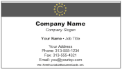 Minimalist Monogram C Color business card