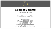 Minimalist Monogram D Color business card