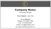 Minimalist Monogram E Color business card