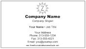 Minimalist Monogram Z business card