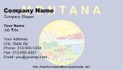 Montana Flag business card