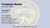 Nebraska Flag business card
