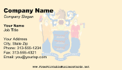 New Jersey Flag business card