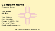 New Mexico Flag business card