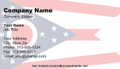 Ohio Flag business card