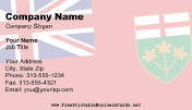 Flag of Ontario business card