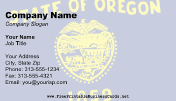 Flag of Oregon business card