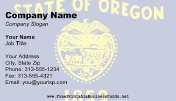 Oregon Flag business card