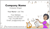 Singing Lessons business card