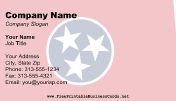 Flag of Tennessee business card