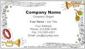 Trumpets And Music business card