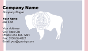 Wyoming Flag business card