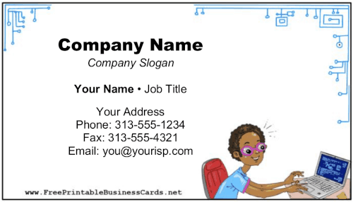 IT Services business card