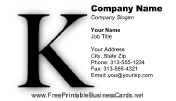 Monogram K