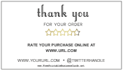 Thanks For Order Insert Card Review